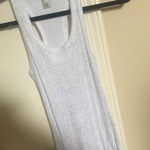 White Sparkly Tank